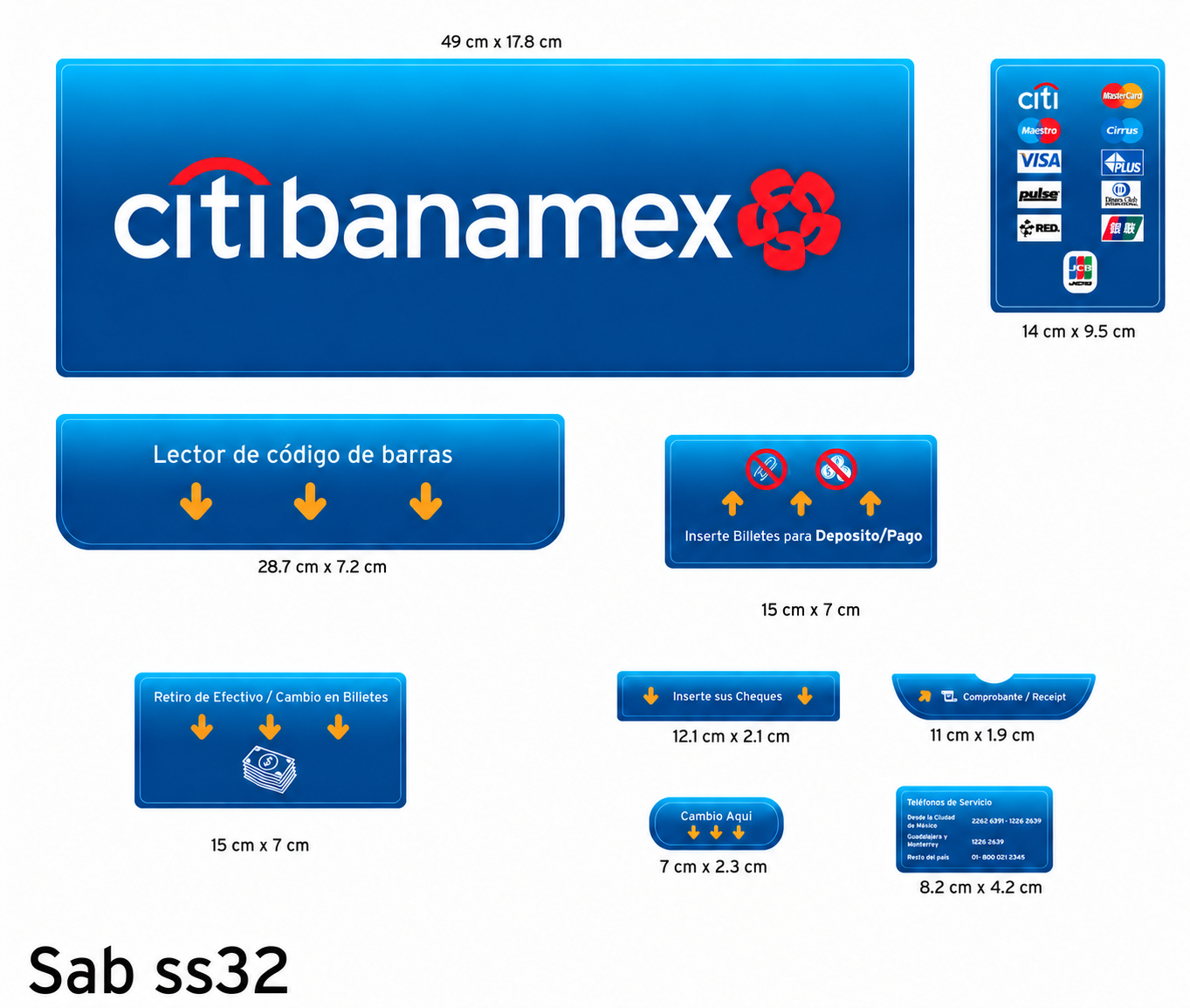 Calcomanías especializadas para cajero CitiBanamex